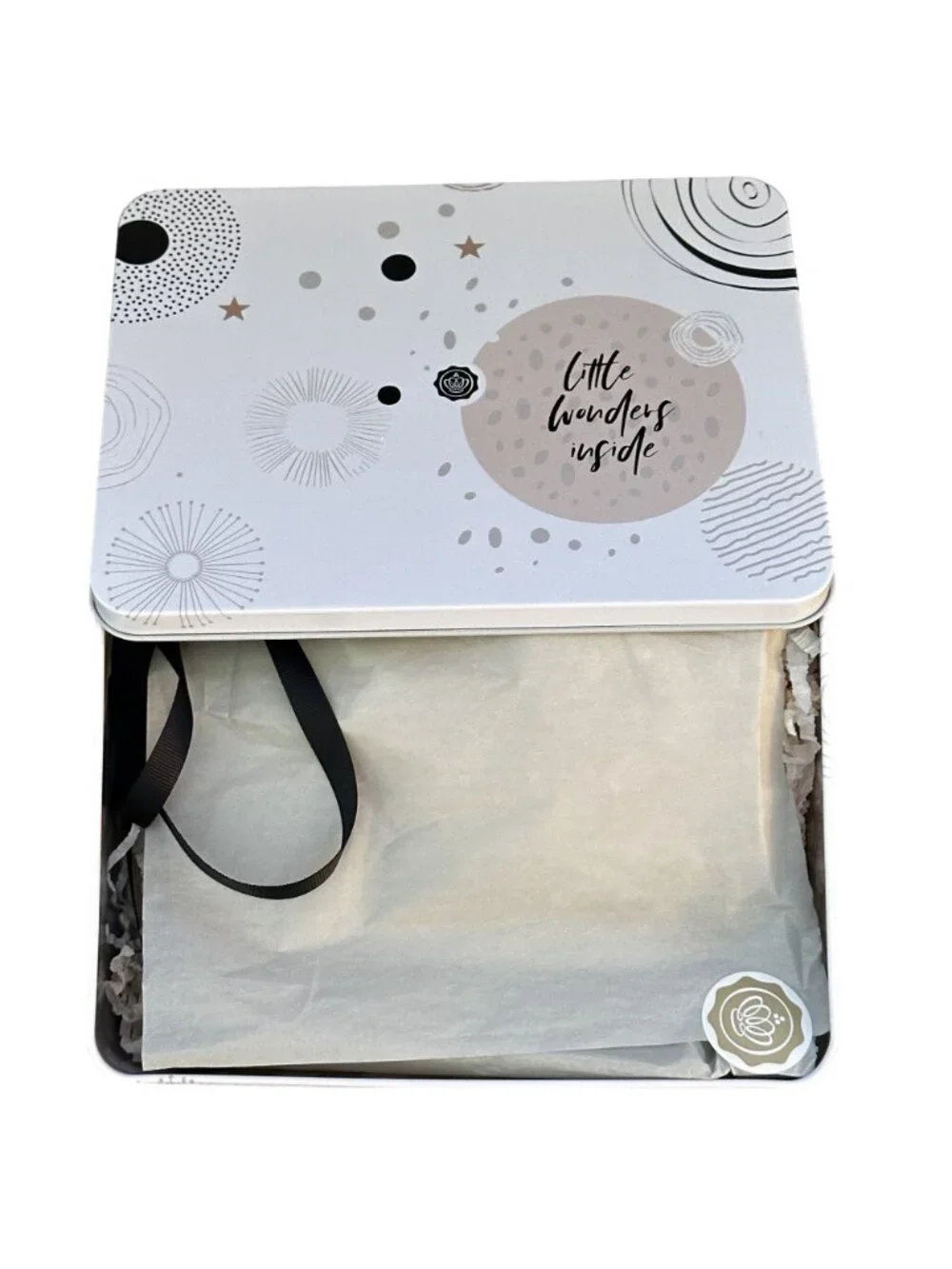 Glossybox Empty Glossy Box Tin Little Wonders Inside Tissue Paper Ribbon Gift